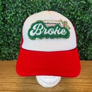 Tis the Season to Be Broke Holiday Novelty Economy Hat One Size OSFA Snapback